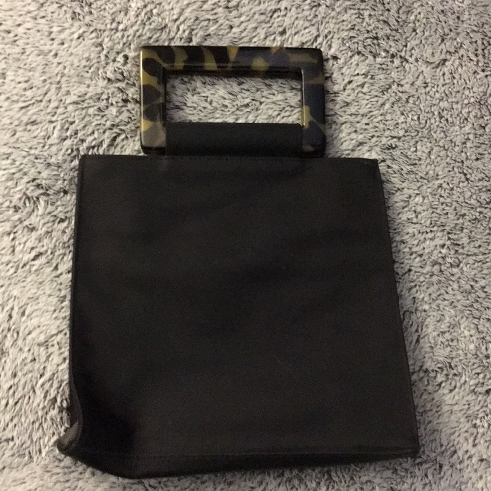 I.N.C. Black purse with animal print handle 🖤🐆
